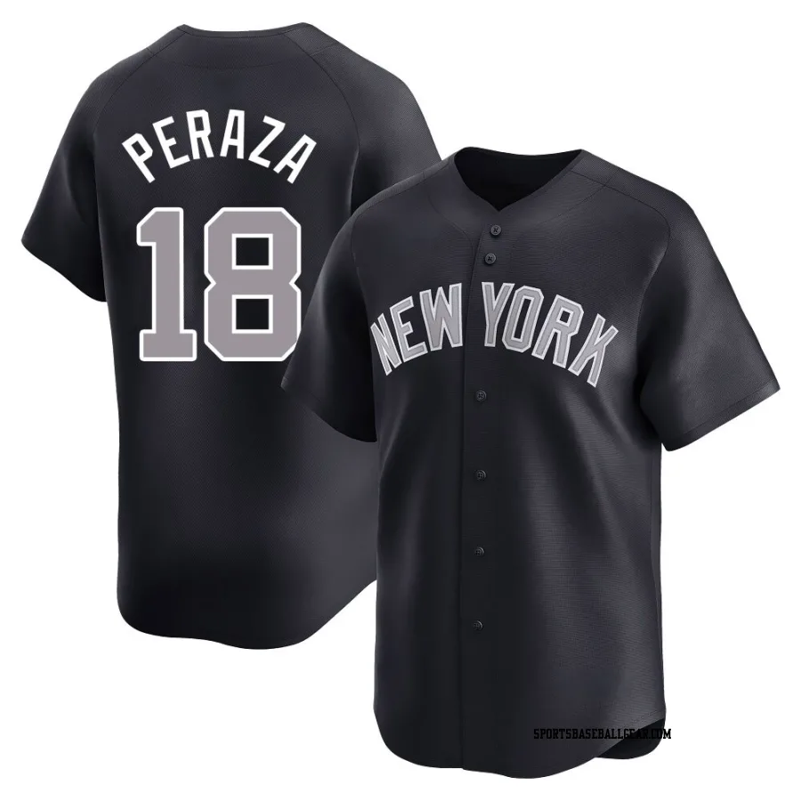 Oswald Peraza Youth New York Yankees Navy Limited Alternate Jersey