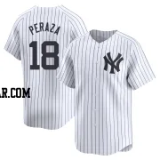 Oswald Peraza Youth New York Yankees White Limited Yankee Home Jersey