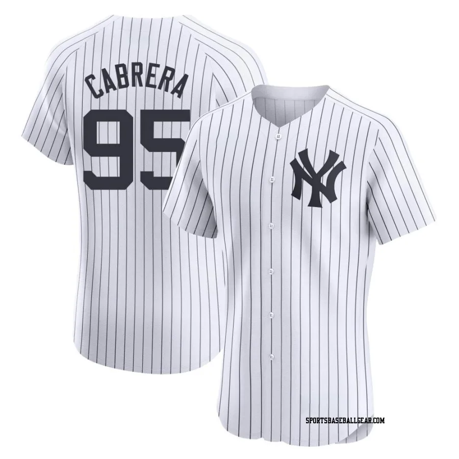 Oswaldo Cabrera Men's New York Yankees White Elite Home Jersey