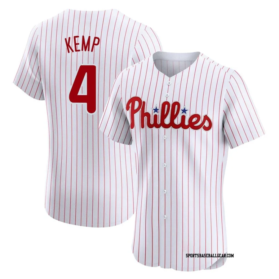 Otto Kemp Men's Philadelphia Phillies White Elite Home Jersey