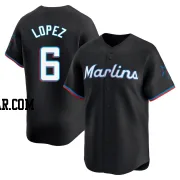 Otto Lopez Men's Miami Marlins Black Limited Alternate Jersey