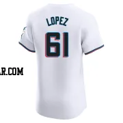Otto Lopez Men's Miami Marlins White Elite Home Jersey