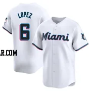 Otto Lopez Men's Miami Marlins White Limited Home Jersey