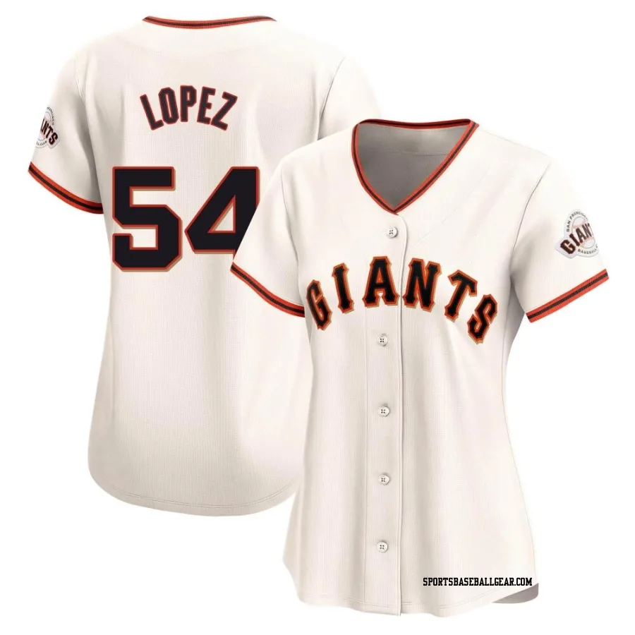 Otto Lopez Women's San Francisco Giants Cream Limited Home Jersey
