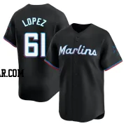 Otto Lopez Youth Miami Marlins Black Limited Alternate Jersey