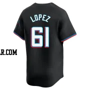 Otto Lopez Youth Miami Marlins Black Limited Alternate Jersey