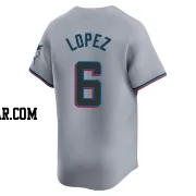 Otto Lopez Youth Miami Marlins Gray Limited Road Jersey
