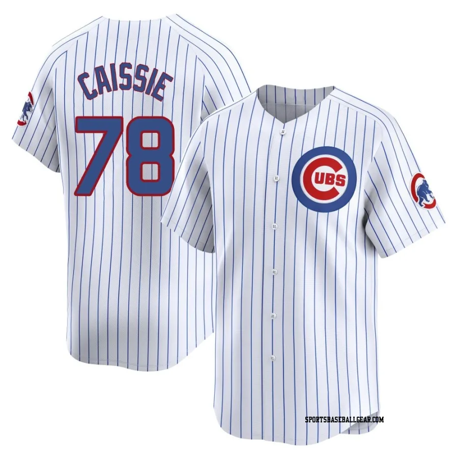 Owen Caissie Men's Chicago Cubs White Limited Home Jersey