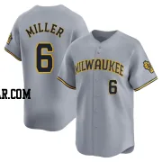 Owen Miller Youth Milwaukee Brewers Gray Limited Away Jersey