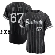 Owen White Men's Chicago White Sox Black Authentic 2021 City Connect Jersey
