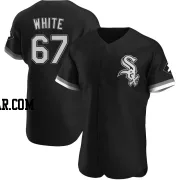 Owen White Men's Chicago White Sox Black Authentic Alternate Jersey