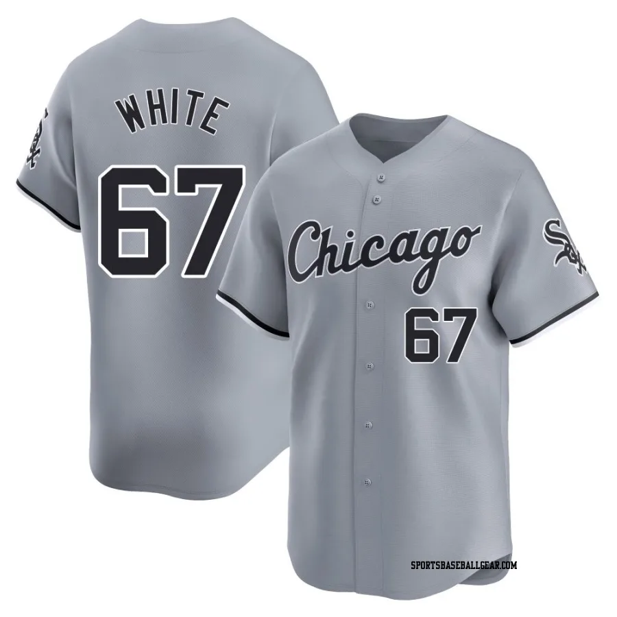 Owen White Men's Chicago White Sox Gray Limited Road Jersey