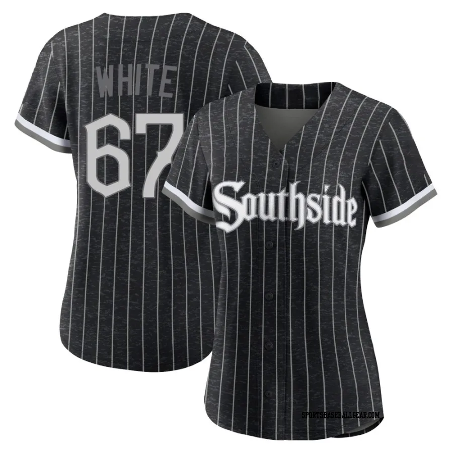Owen White Women's Chicago White Sox Black Authentic 2021 City Connect Jersey