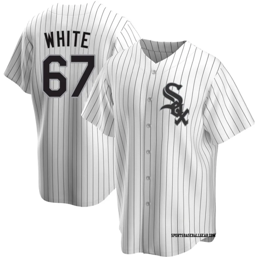 Owen White Youth Chicago White Sox White Replica Home Jersey