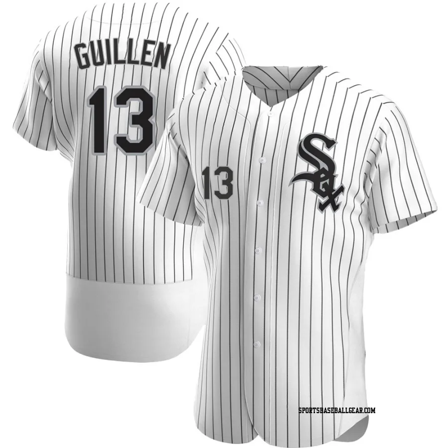 Ozzie Guillen Men's Chicago White Sox White Authentic Home Jersey