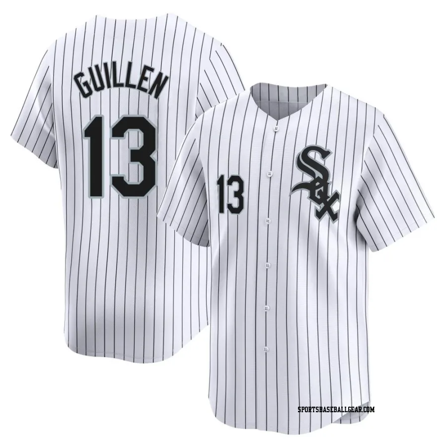 Ozzie Guillen Men's Chicago White Sox White Limited Home Jersey