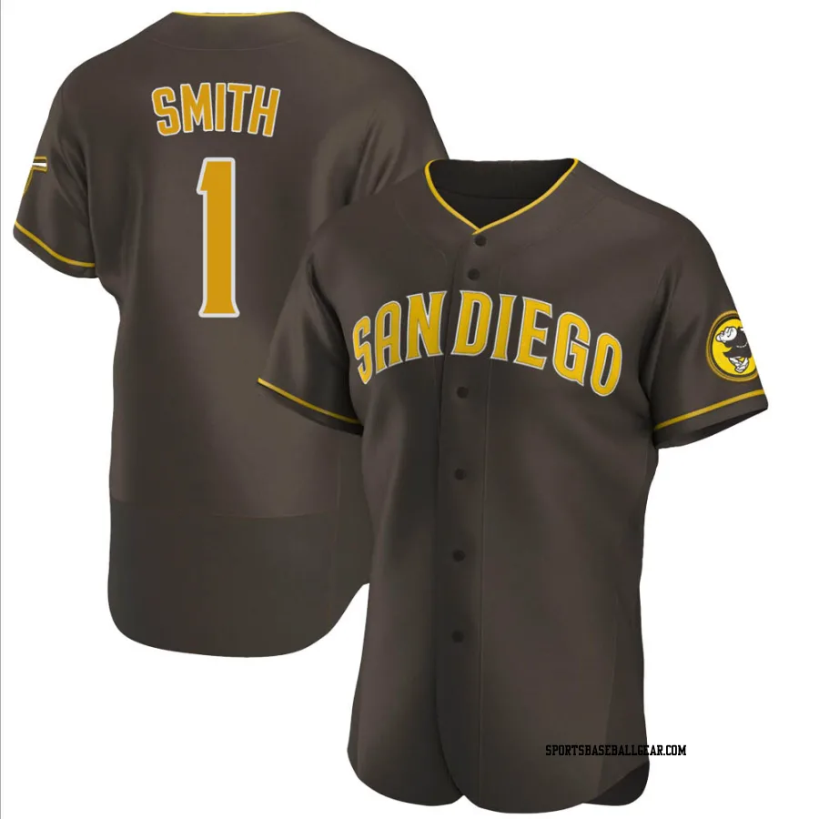 Ozzie Smith Men's San Diego Padres Brown Authentic Road Jersey