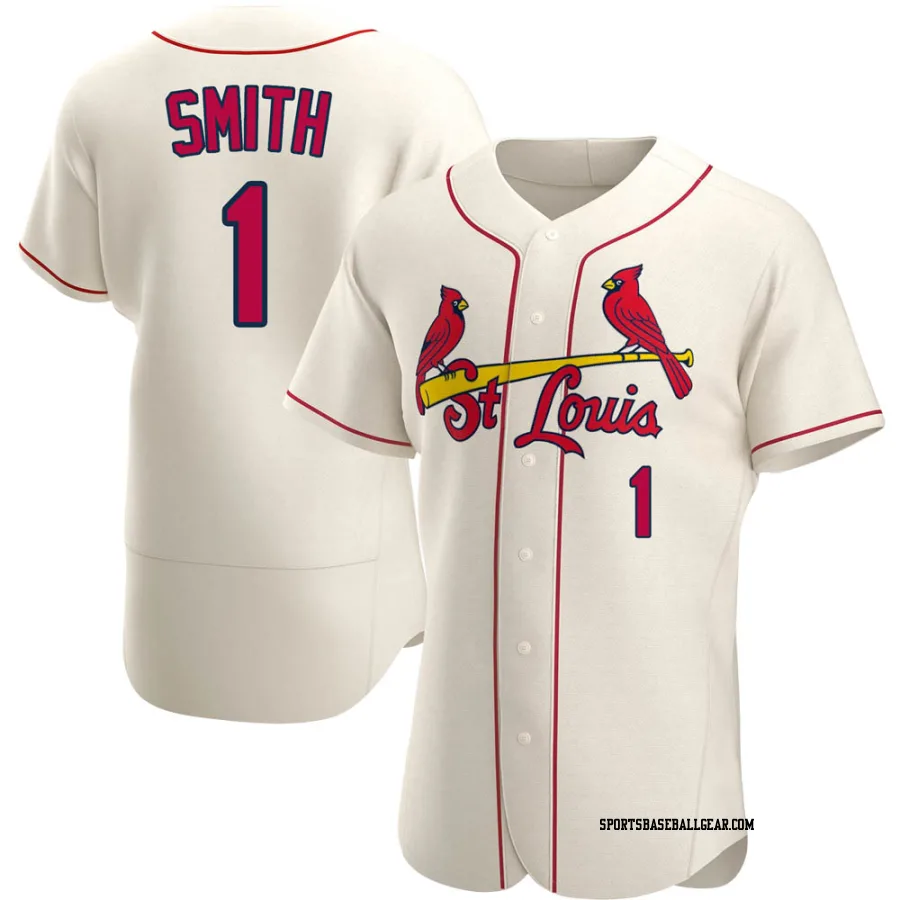 Ozzie Smith Men's St. Louis Cardinals Cream Authentic Alternate Jersey