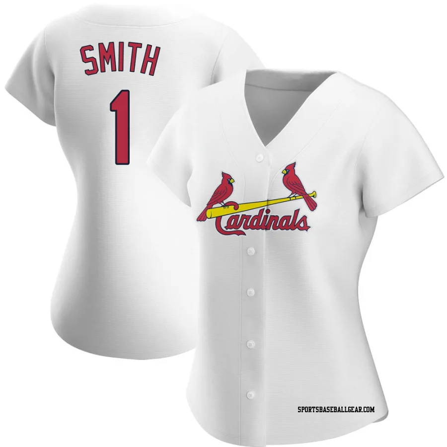 Ozzie Smith Women's St. Louis Cardinals White Authentic Home Jersey