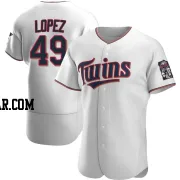 Pablo Lopez Men's Minnesota Twins White Authentic Home Jersey