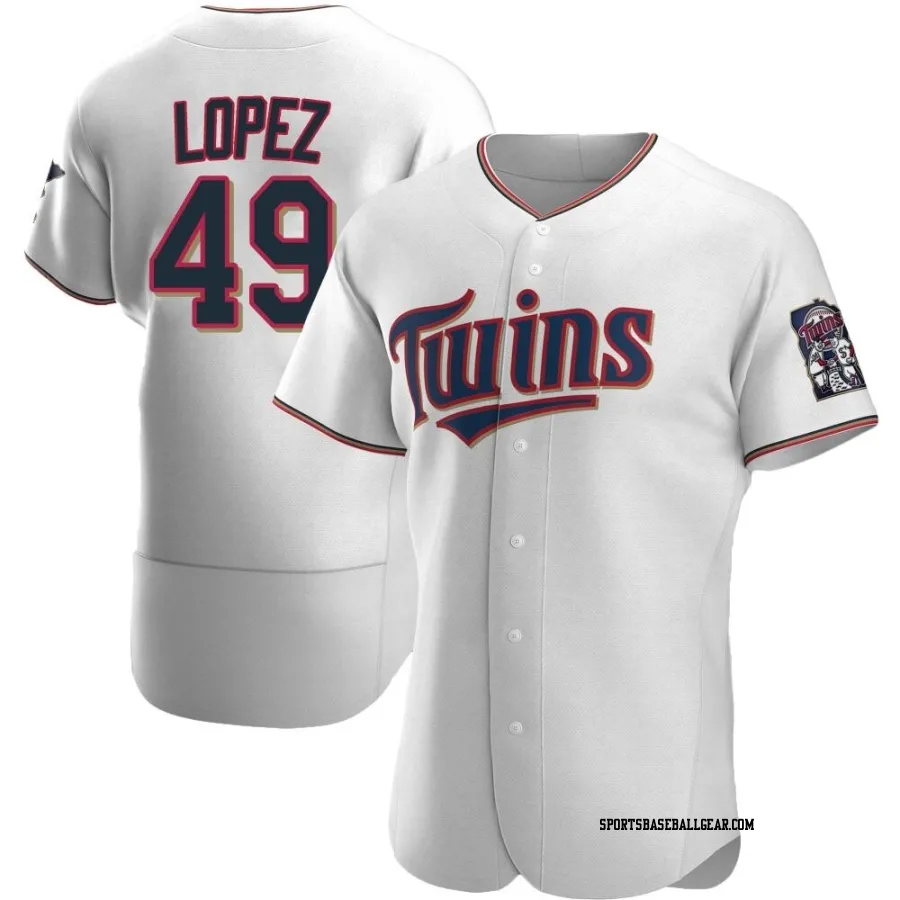 Pablo Lopez Men's Minnesota Twins White Authentic Home Jersey