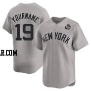 Pablo Reyes Men's New York Yankees Gray Limited Away 2024 World Series Jersey