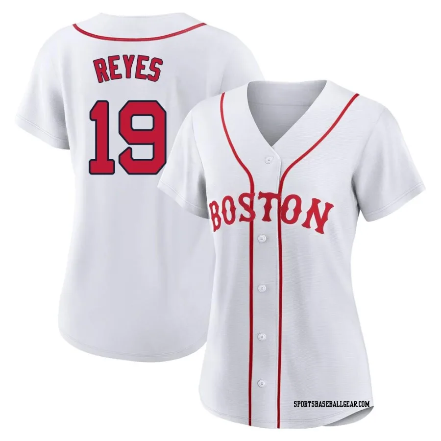 Pablo Reyes Women's Boston Red Sox White Authentic 2021 Patriots' Day Jersey