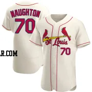 Packy Naughton Men's St. Louis Cardinals Cream Authentic Alternate Jersey