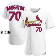 Packy Naughton Men's St. Louis Cardinals White Authentic Home Jersey