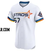 Parker Mushinski Men's Houston Astros White Elite 2025 City Connect Jersey