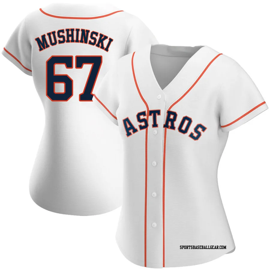 Parker Mushinski Women's Houston Astros White Authentic Home Jersey