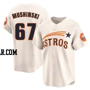 Parker Mushinski Youth Houston Astros Cream Limited Throwback Cooperstown Collection Jersey