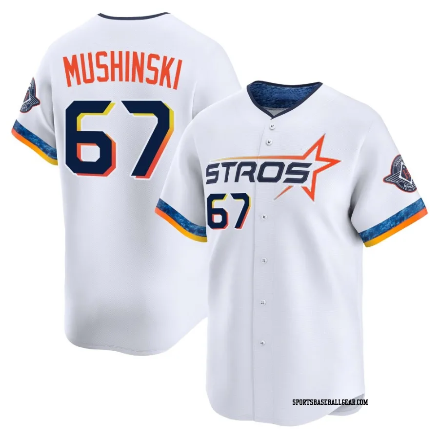 Parker Mushinski Youth Houston Astros White Limited 2025 City Connect Jersey