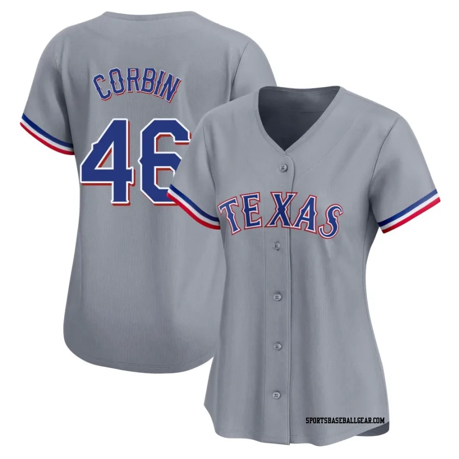 Patrick Corbin Women's Texas Rangers Gray Limited Away Jersey