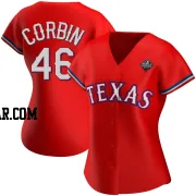 Patrick Corbin Women's Texas Rangers Red Replica Alternate 2023 World Series Jersey