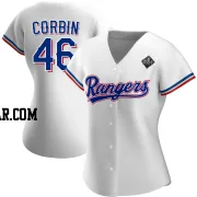 Patrick Corbin Women's Texas Rangers White Authentic Home 2023 World Series Jersey