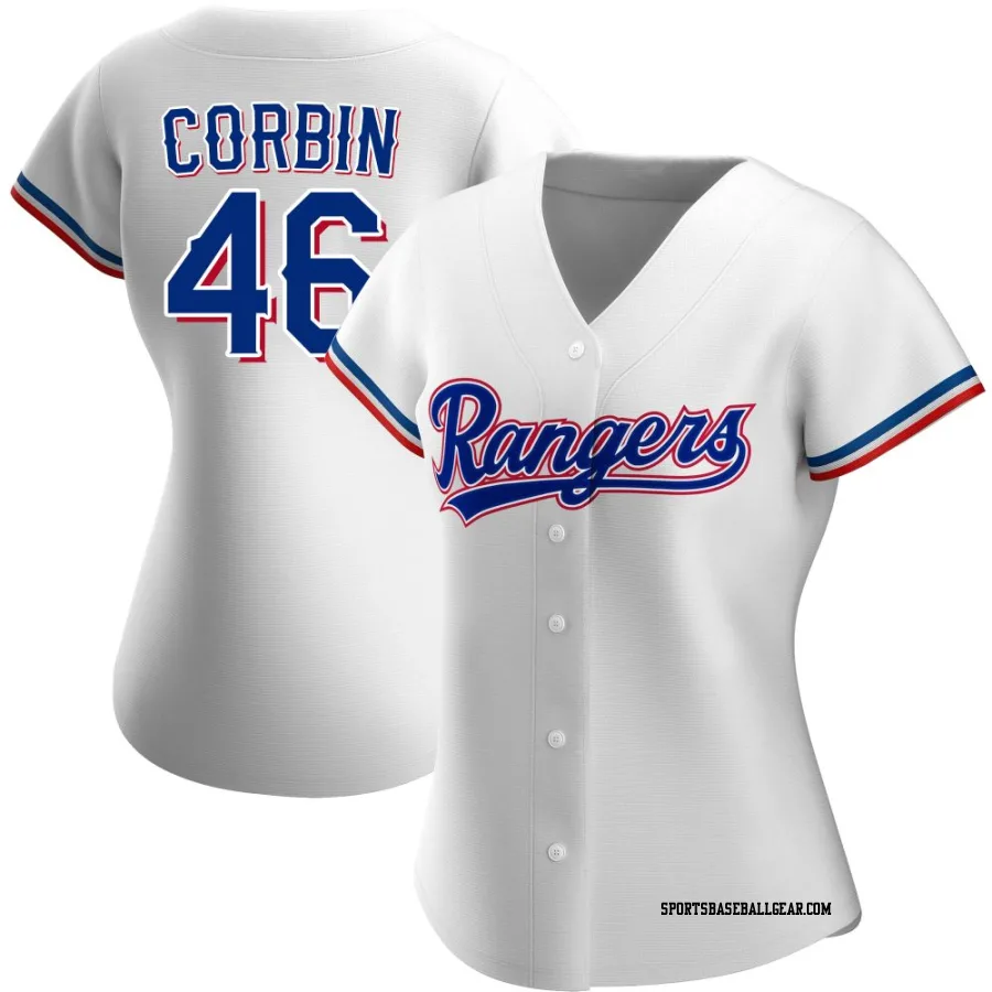 Patrick Corbin Women's Texas Rangers White Authentic Home Jersey
