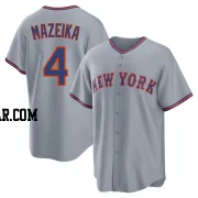 Patrick Mazeika Youth New York Mets Gray Replica Away 2.0 Jersey
