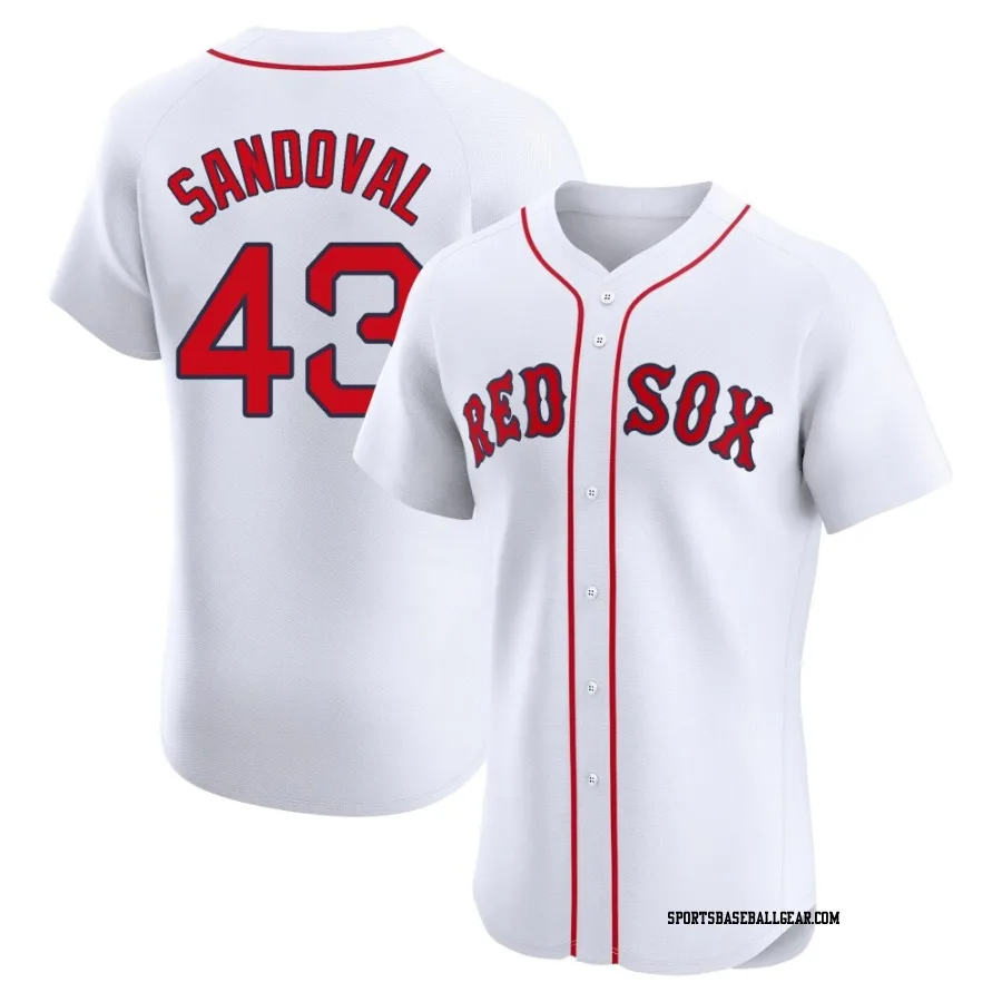 Patrick Sandoval Men's Boston Red Sox White Elite Home Jersey