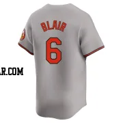 Paul Blair Men's Baltimore Orioles Gray Limited Road Jersey