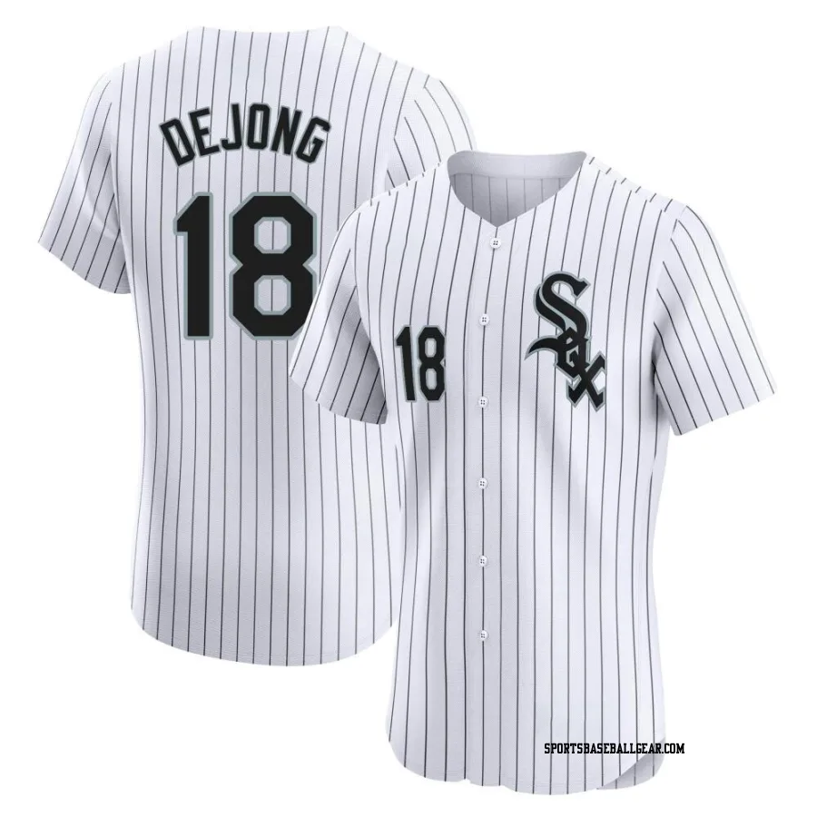 Paul DeJong Men's Chicago White Sox White Elite Home Jersey