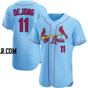 Paul DeJong Men's St. Louis Cardinals Light Blue Authentic Alternate Jersey