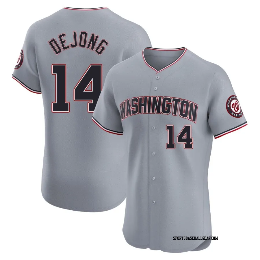 Paul DeJong Men's Washington Nationals Gray Elite Road Jersey