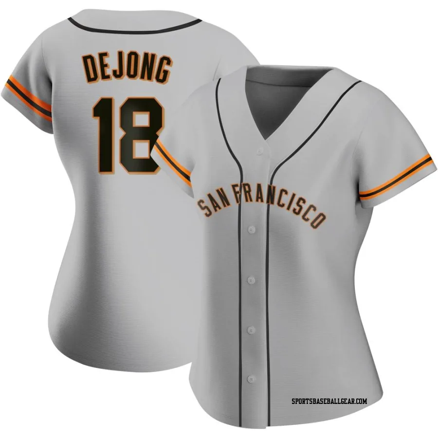 Paul DeJong Women's San Francisco Giants Gray Authentic Road Jersey