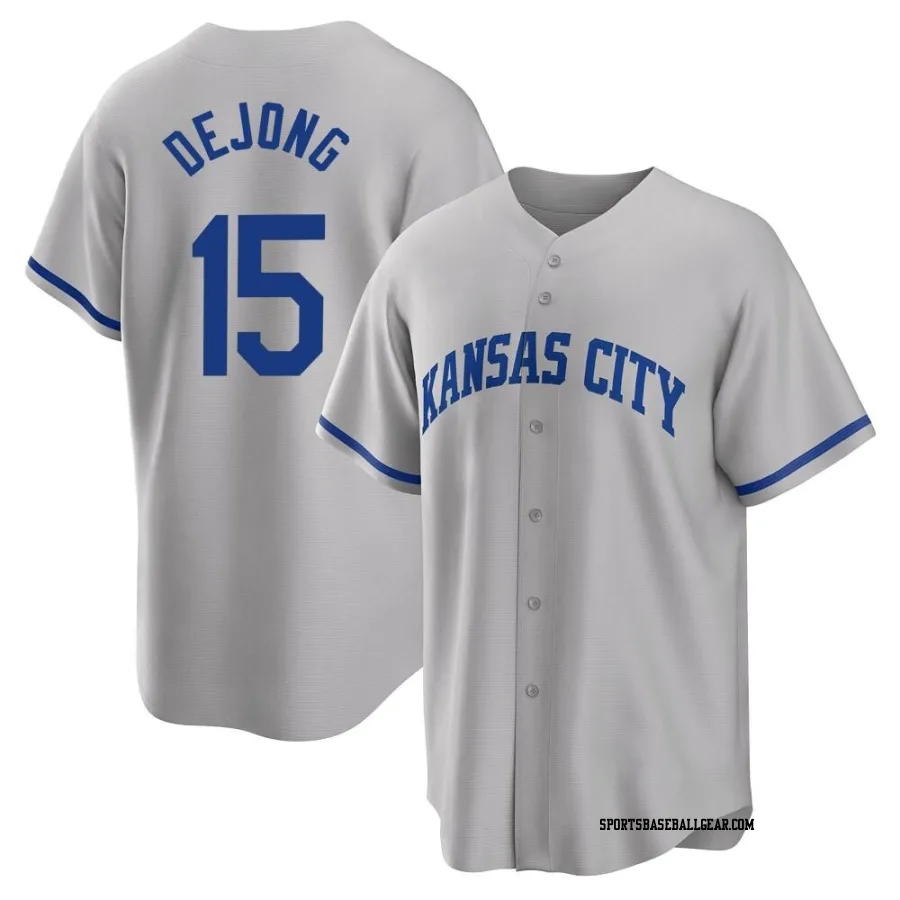Paul DeJong Youth Kansas City Royals Gray Replica 2022 Road Jersey