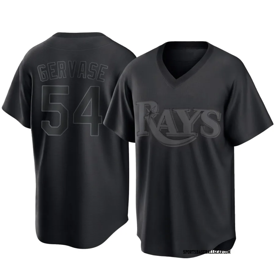 Paul Gervase Men's Tampa Bay Rays Black Replica Pitch Fashion Jersey