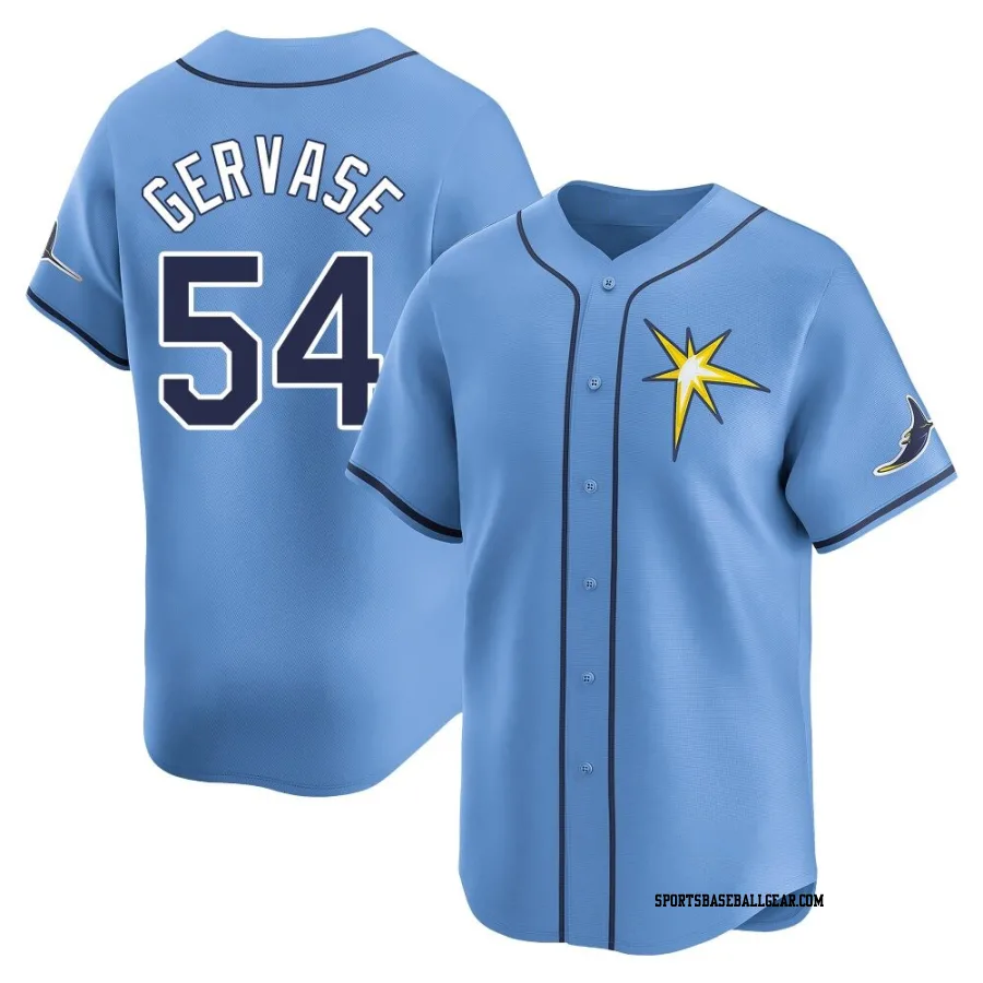 Paul Gervase Men's Tampa Bay Rays Light Blue Limited Alternate Jersey