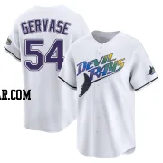 Paul Gervase Youth Tampa Bay Rays White Limited Throwback Cooperstown Jersey