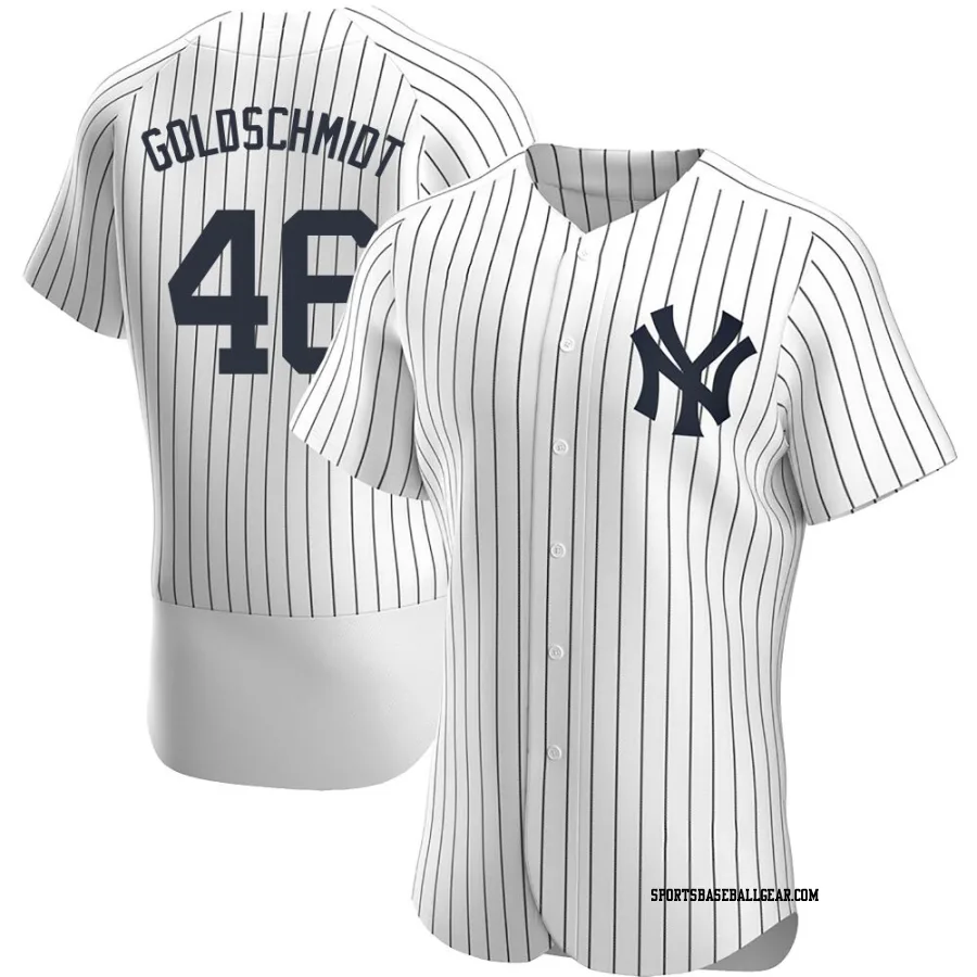 Paul Goldschmidt Men's New York Yankees White Authentic Home Jersey