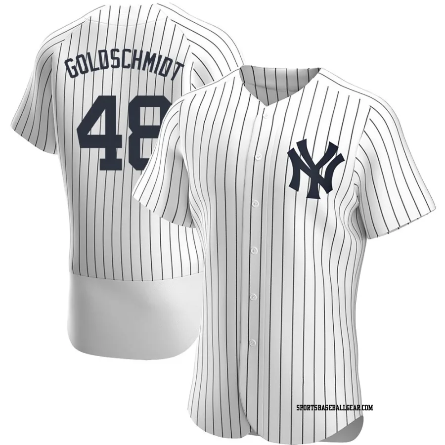 Paul Goldschmidt Men's New York Yankees White Authentic Home Jersey